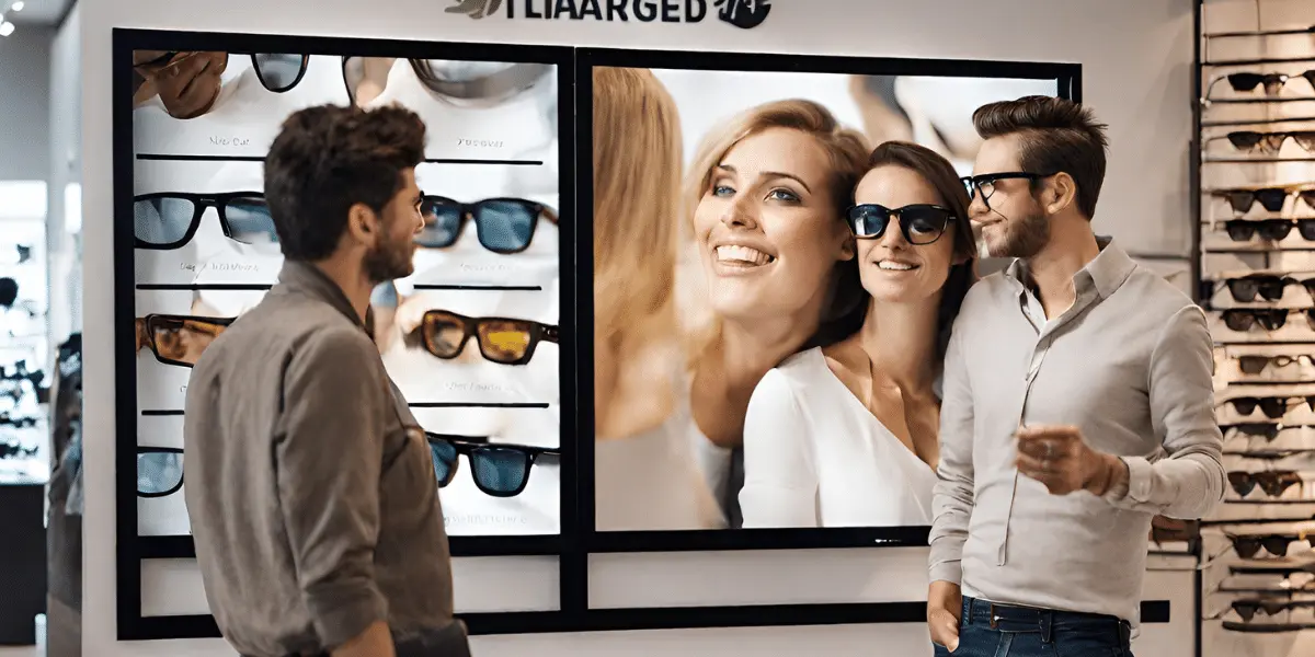 Digital Signage for Eyeglasses shop