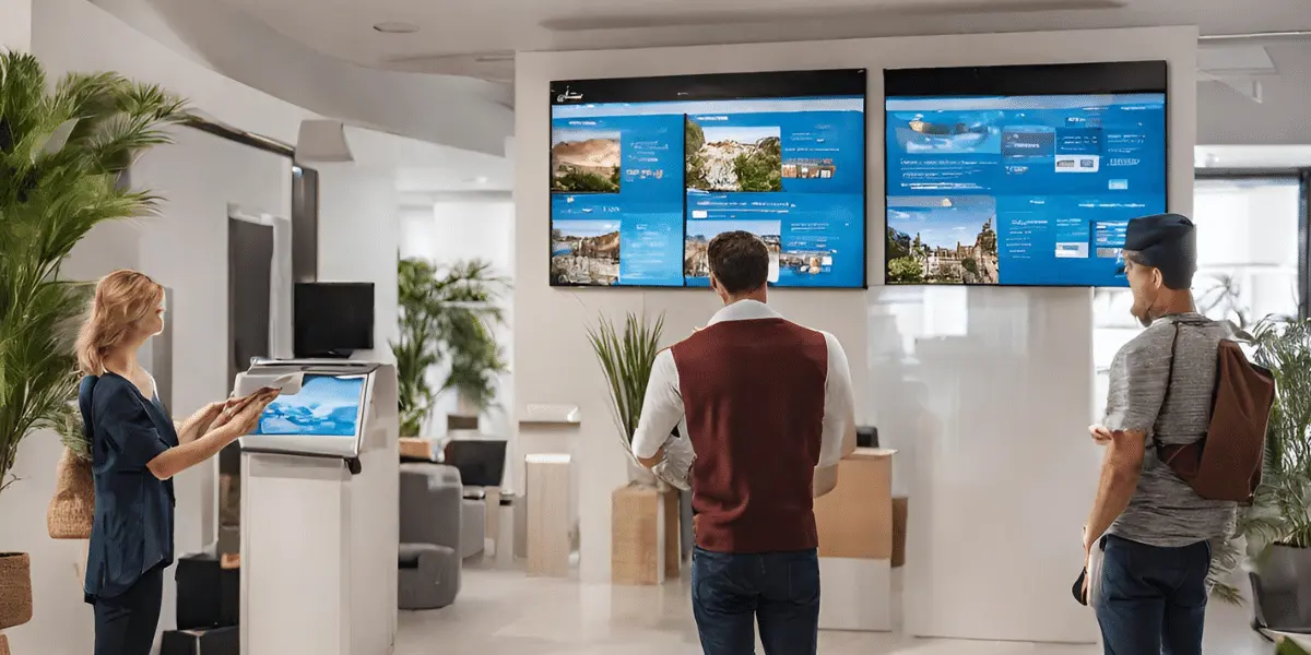 Digital Signage for Travel Office